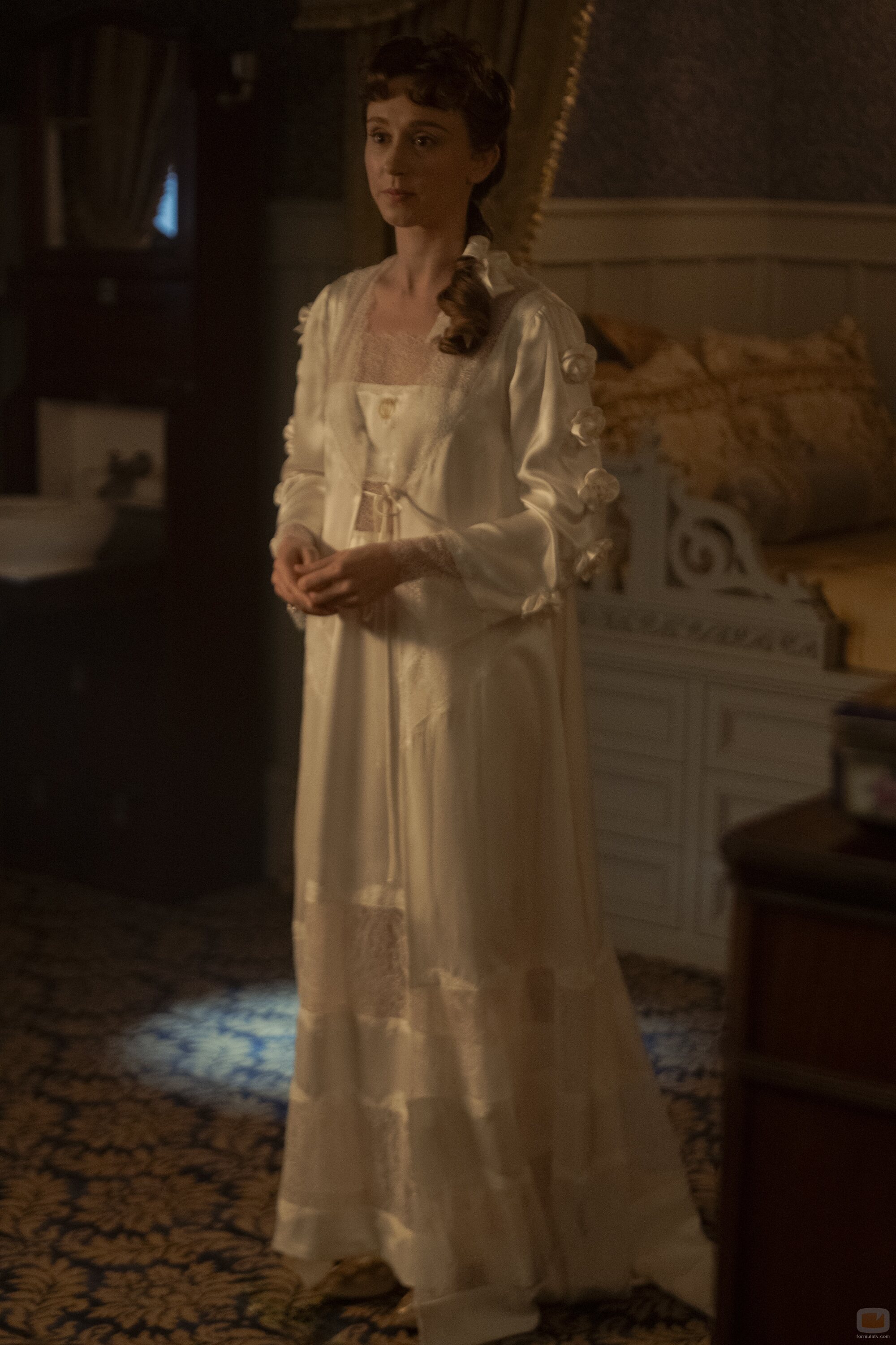 Taissa Farmiga en 'El matrimonio es una apuesta' de 'The Gilded Age'