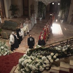 Jack Gilpin y Morgan Spector en 'El matrimonio es una apuesta' de 'The Gilded Age'