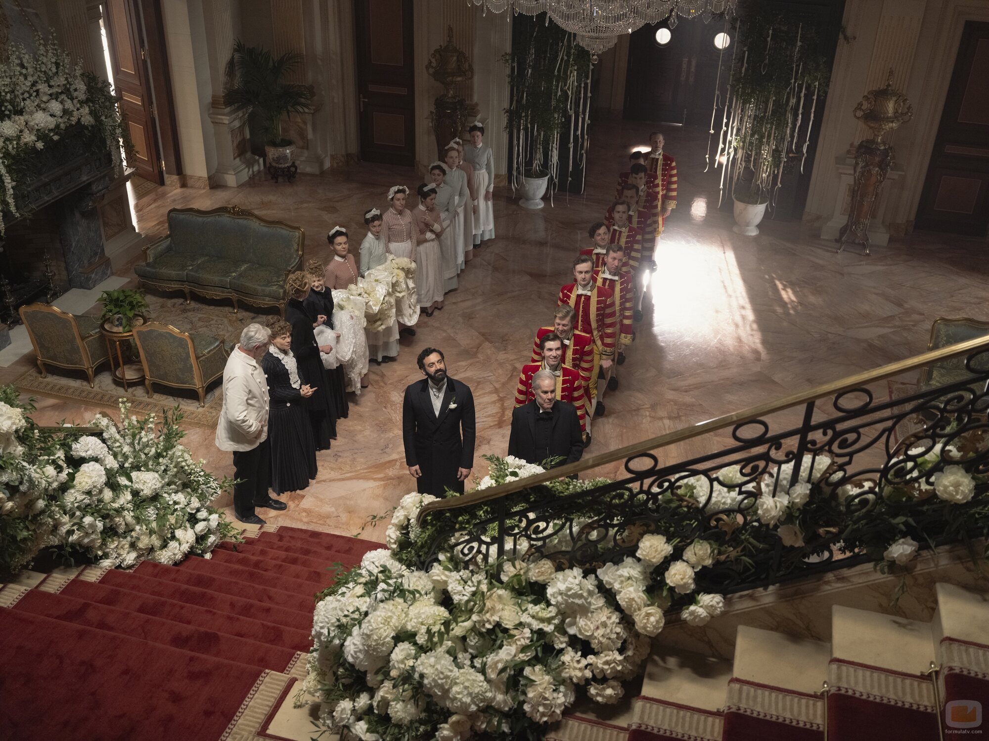 Jack Gilpin y Morgan Spector en 'El matrimonio es una apuesta' de 'The Gilded Age'