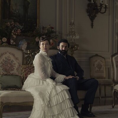 Morgan Spector y Carrie Coon en 3x08 titulado 'He tomado una decisión' de 'La edad dorada'