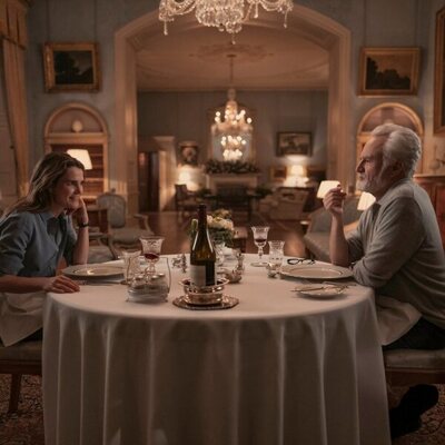 Keri Russell y Bradley Whitford en la temporada 4 y el capítulo 05 de 'La diplomática'