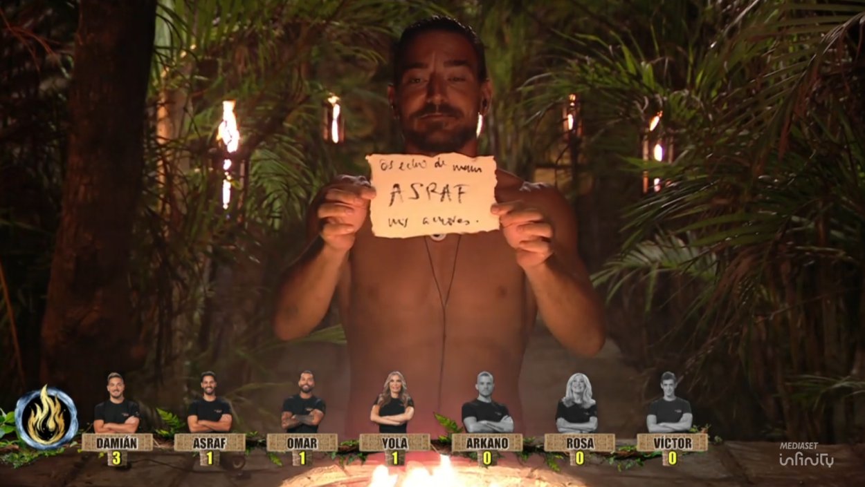Damián Quintero nomina a Asraf en 'Supervivientes All Stars 3'