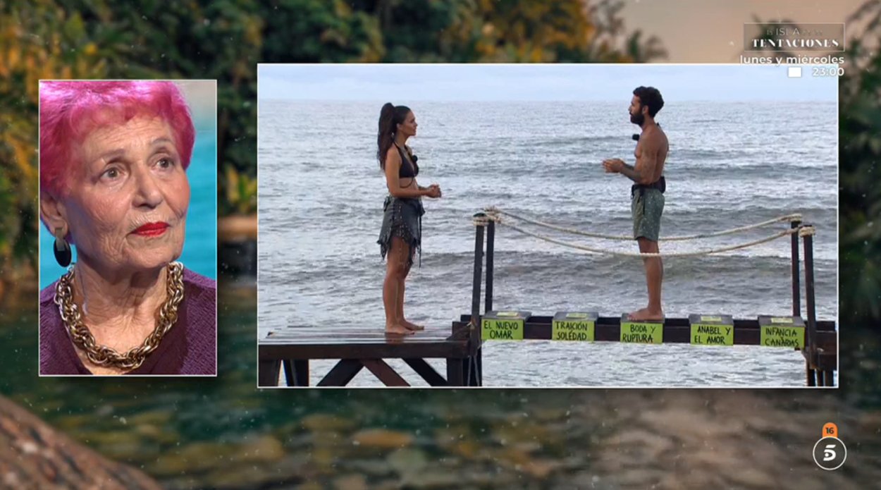 Omar Sánchez durante su Puente de las Emociones en 'Supervivientes All Stars'