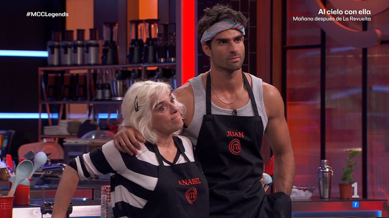 Anabel Alonso y Juan Betancourt en 'MasterChef Celebrity Legends'