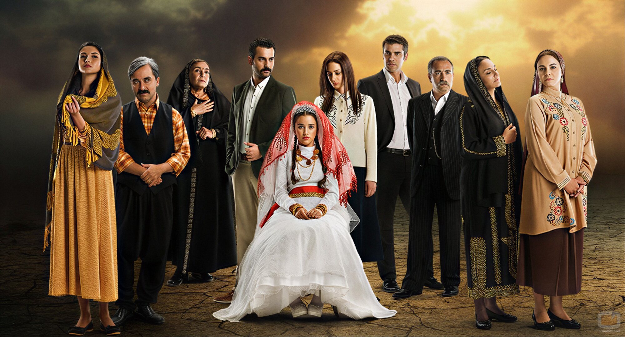 El reparto de 'Esposa joven' en su imagen promocional