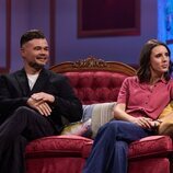 Gabriel Rufián e Irene Montero, durante la entrevista