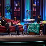 El plató de 'La revuelta' con Gabriel Rufián e Irene Montero