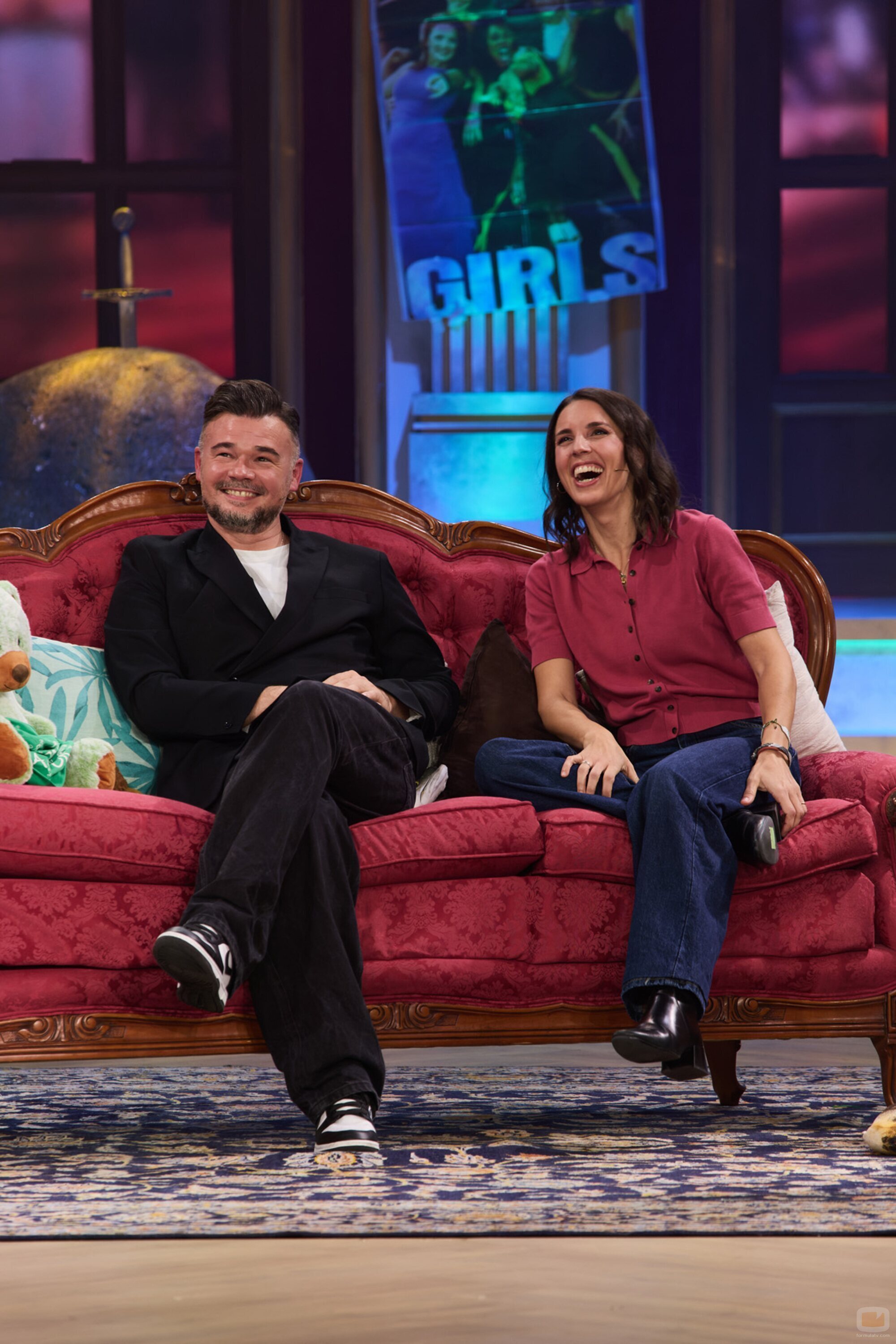 Gabriel Rufián e Irene Montero, entre risas en 'La revuelta'