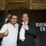 Andreu Buenafuente posa con José Miguel Contreras consejero delegado de laSexta