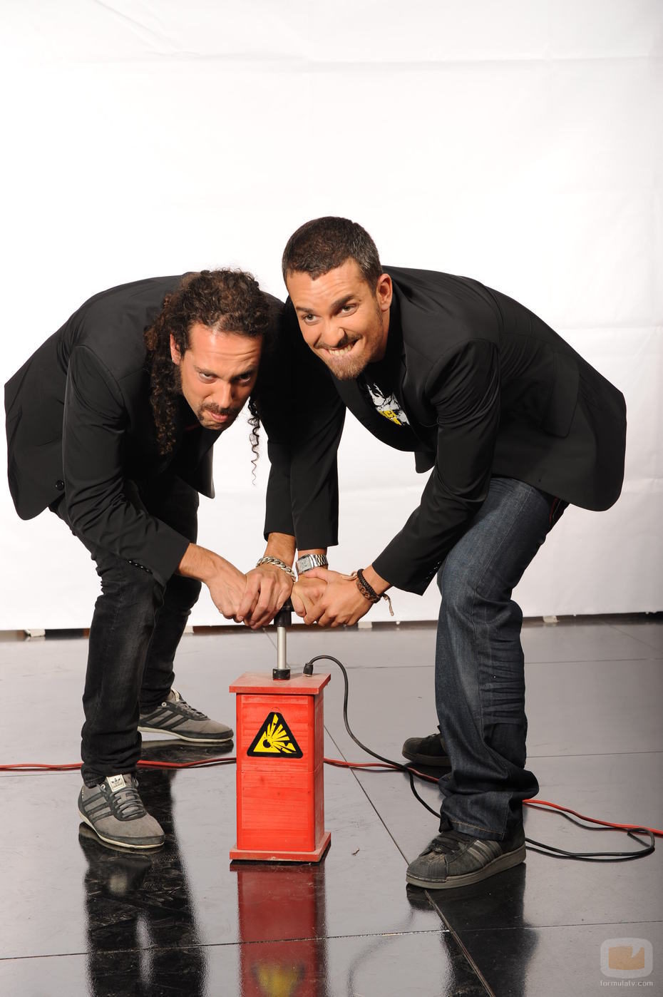 Juan y Damián en una foto promocional de 'El hormiguero'