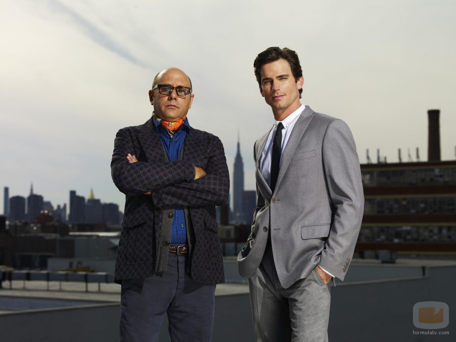 Matt Bomer y Willie Garson en una promo