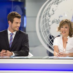 Miguel Barberá y Bea Segura en plató