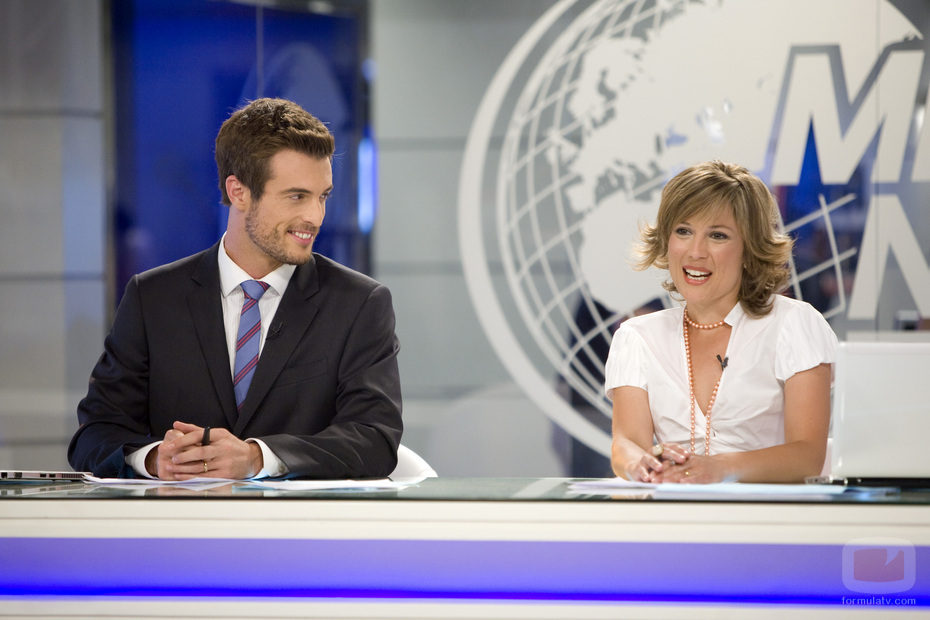 Miguel Barberá y Bea Segura en plató