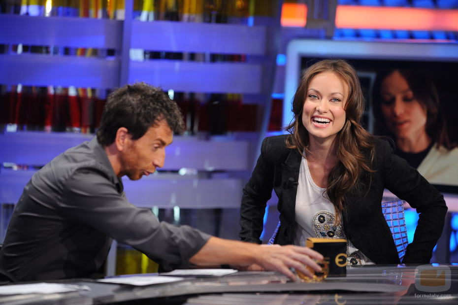 Olivia Wilde y Pablo Motos hablan en 'El hormiguero'