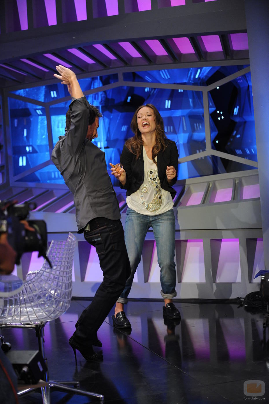 Olivia Wilde baila en 'El hormiguero'