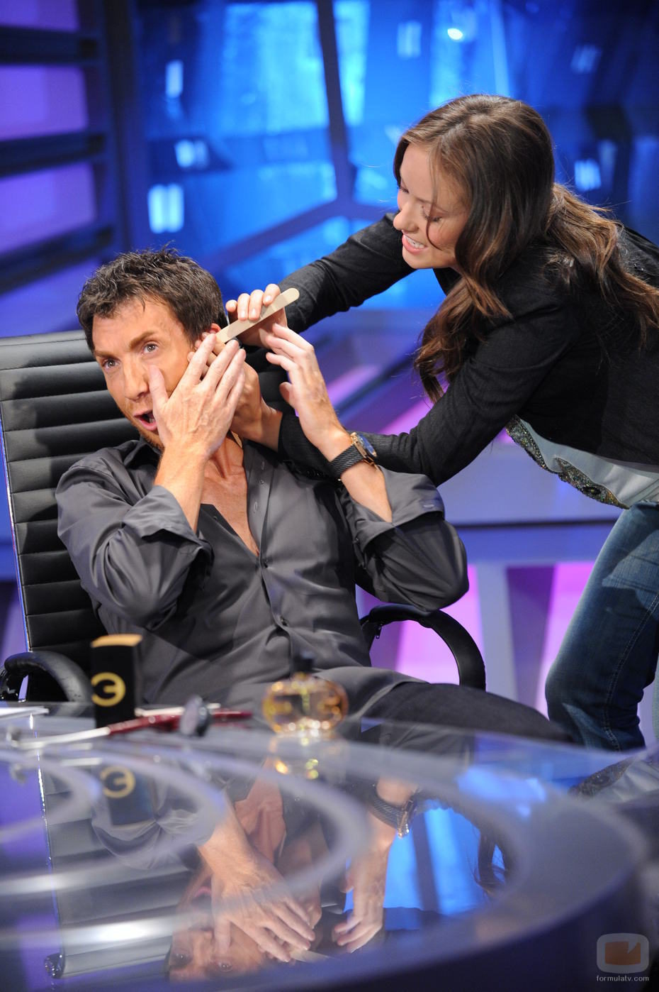 La actriz Olivia Wilde en 'El hormiguero'