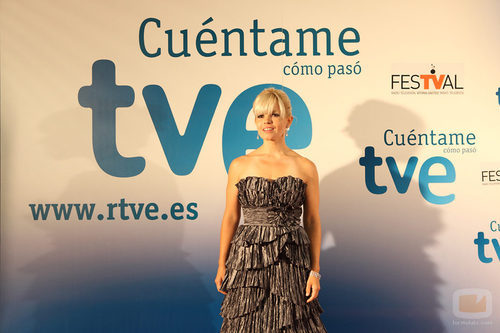 Lluvia Rojo en la première de 'Cuéntame'