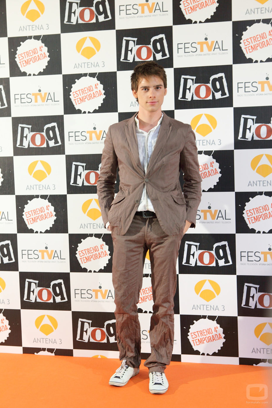 Óscar Sinela en la premiere de la cuarta temporada de 'Física o Química'