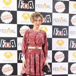 Cecilia Freire posando en la première de 'FoQ'