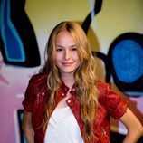 Esmeralda Moya posa sonriente en una rueda de prensa