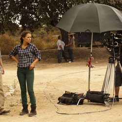 Tristán Ulloa y Paula Echevarría en el rodaje de 'Gran reserva'