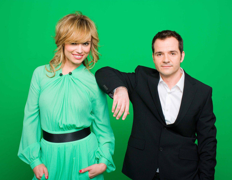 Patricia Conde y Ángel Martín posan para promocionar 'Sé lo que hicisteis...'