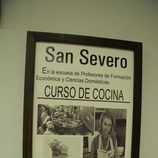 Cartel "Curso de cocina" en San Severo