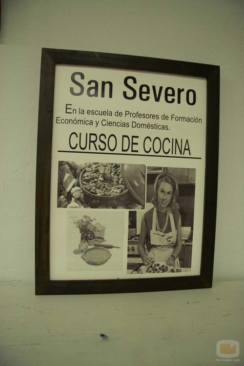 Cartel "Curso de cocina" en San Severo