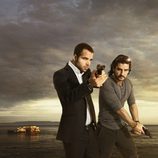 Carles Francino y Antonio Hortelano en la serie 'Punta escarlata'