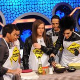 Tokio Hotel cocinando en el programa
