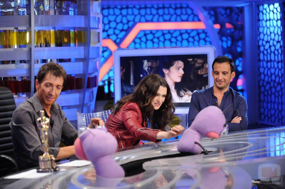 Alejandro Amenábar y Rachel Weisz en 'El hormiguero'