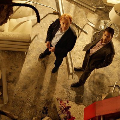 David Caruso y Adam Rodriguez en 'CSI: Miami'