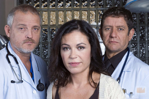 Jordi Rebellón, Montse Germán y Pedro Casablanc