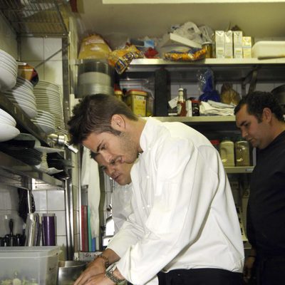 Álex Barahona entre fogones