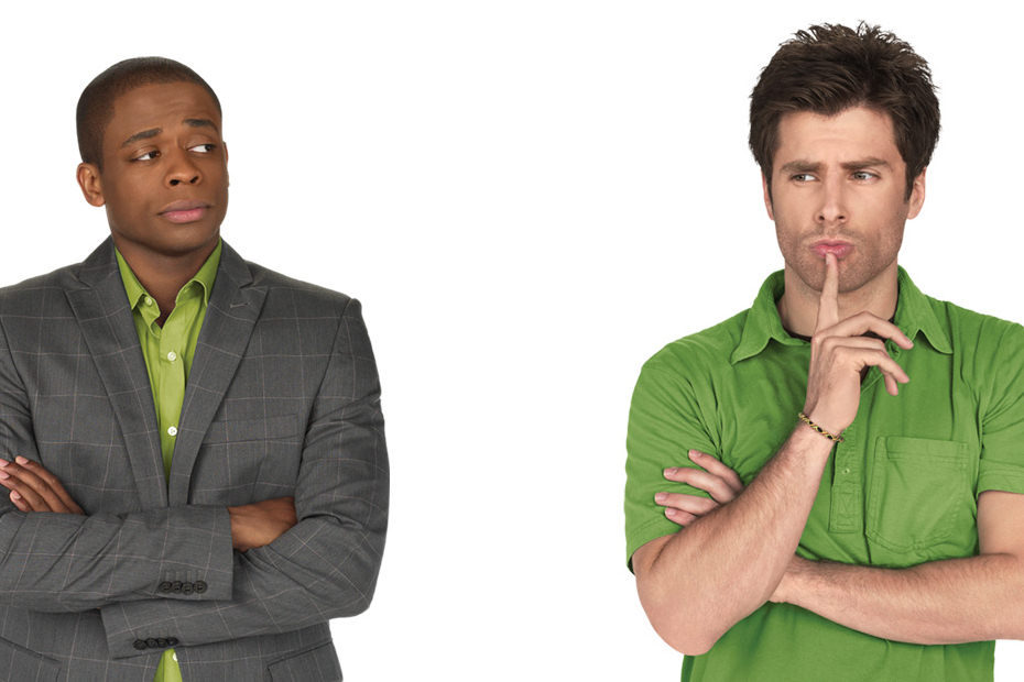 Shawn y Burton en la serie 'Psych'