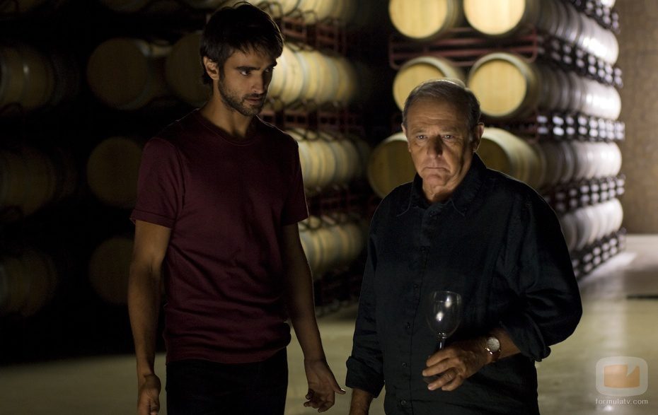 Aitor Luna (Raúl) y Emilio Gutiérrez Caba (Don Vicente)