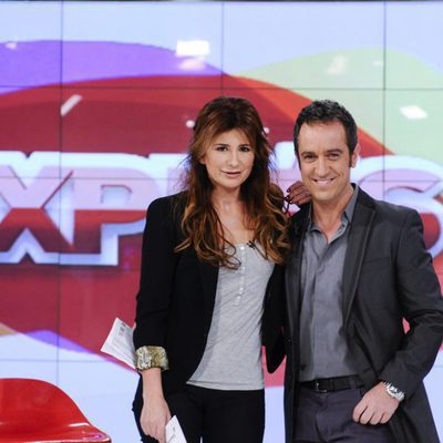Los presentadores Gema López y Víctor Sandoval