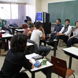 Los actores Yon y Marta en Tokio