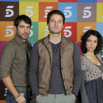 Los actores Alejandro Tous, Fernando Andina y Diana Palazón