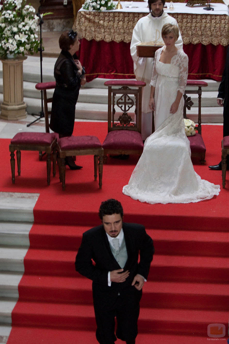 Blanca y Martín en el altar