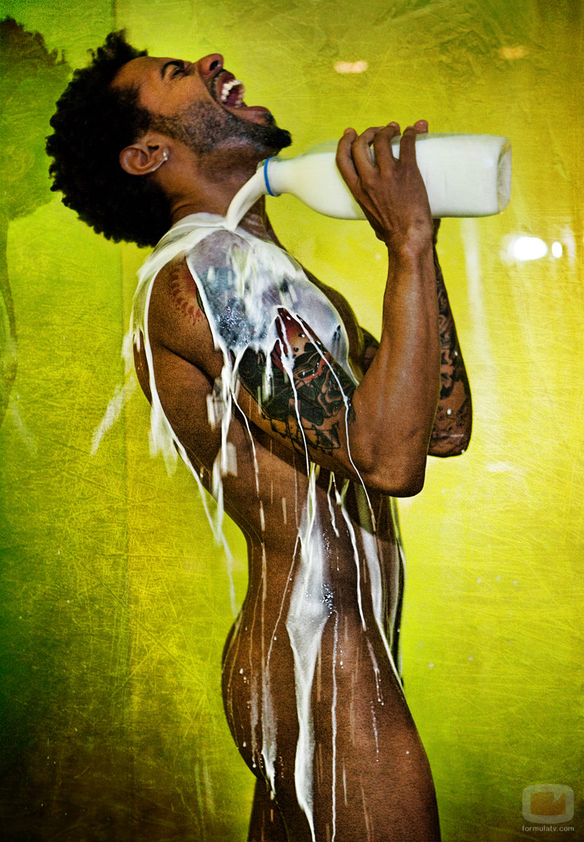 Sergio Alcover y su baño de leche