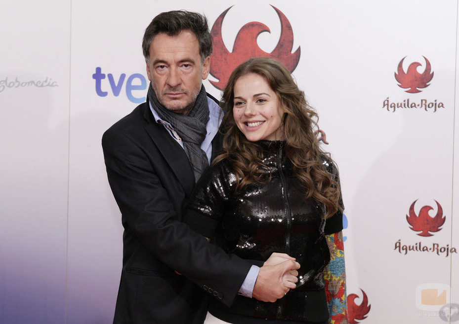 Francis Lorenzo y Miryam Gallego en la presentación de 'Águila Roja'