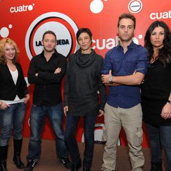 Reporteros y directora de 'La búsqueda'