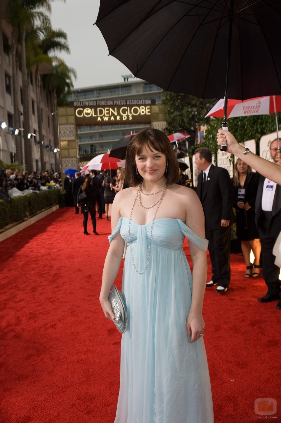 Elizabeth Moss en los Globos de Oro 2010