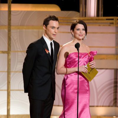 Jim Parsons con Lauren Graham
