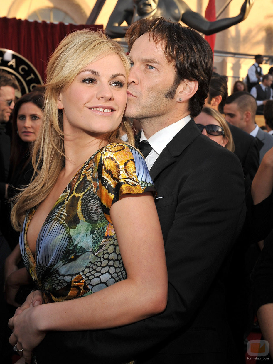 Anna Paquin y Stephen Moyer en los premios Sindicato de Actores