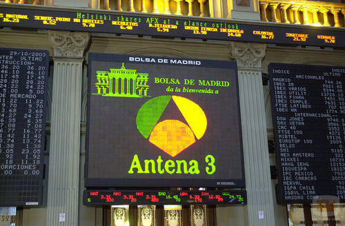 Antena 3 cotiza en Bolsa, año 2003