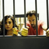 Lola Baldrich con Carlos Leal de 'El internado'