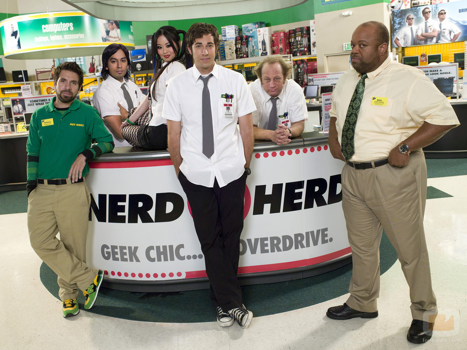 Los chicos de 'Buy More' en 'Chuck'