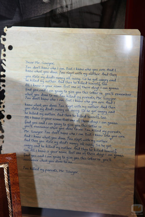 Carta manuscrita de Sawyer